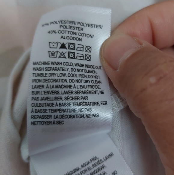 Lucky Brand Pink Camo Lightweight Tee Size S NWT - Picture 5 of 9